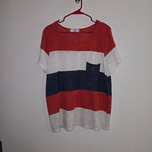 Moa Moa Woman Striped Short Sleeve - Picture 2 of 4